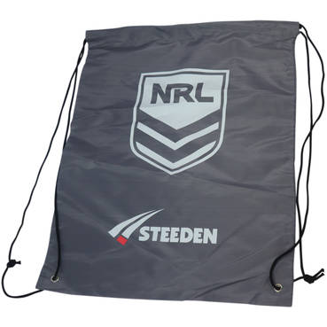 NRL Drawstring Bag - available in grey and black
