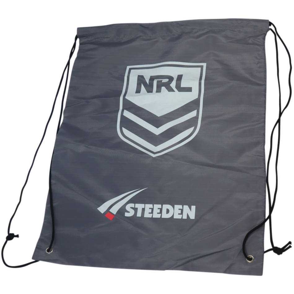 mainNRL Drawstring Bag - available in grey and black0