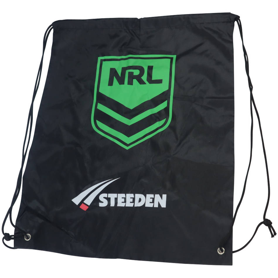 mainNRL Drawstring Bag - available in grey and black1