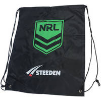 NRL Drawstring Bag - available in grey and black1